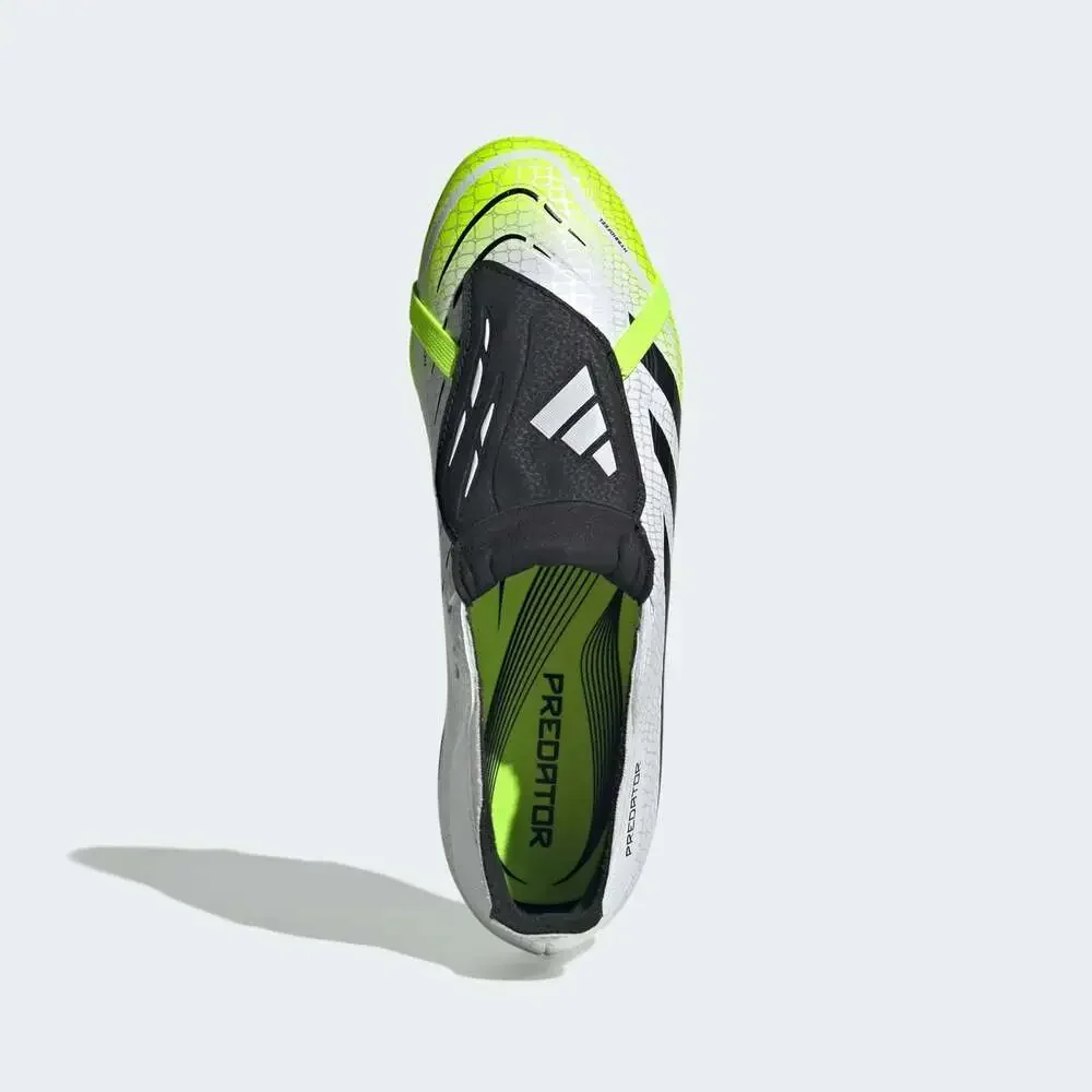 Adidas Predator League FT Firm Ground Soccer Cleats - White/Black